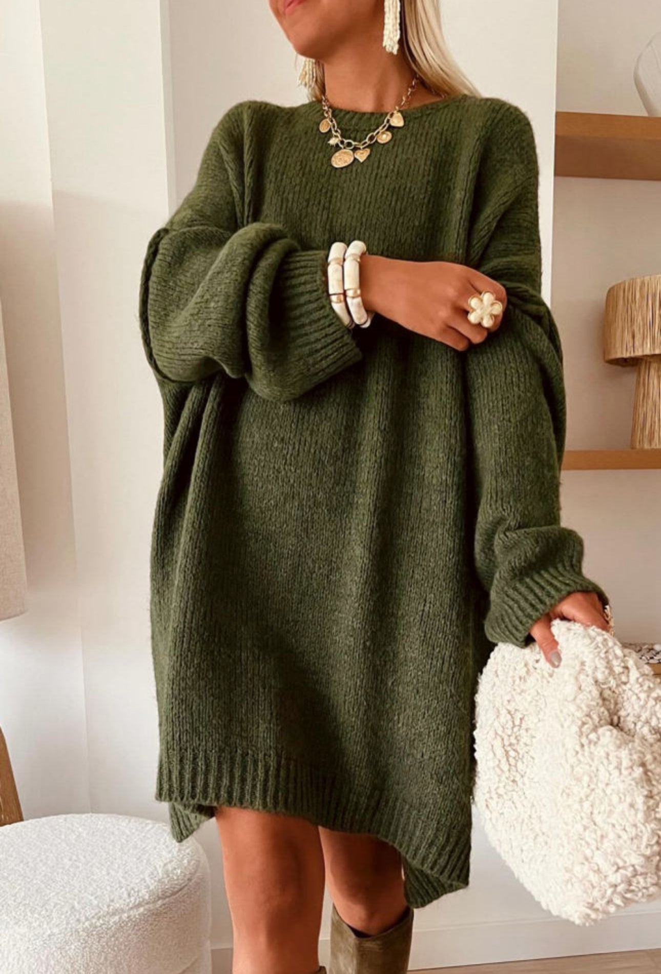 olive green sweater dress Green Sweater Dresses