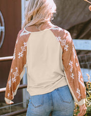 Around Here Cream Aztec Top