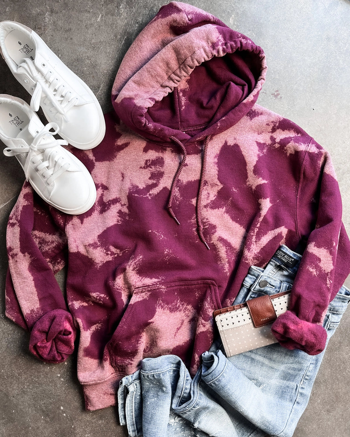 Bleach pink hoodie sale
