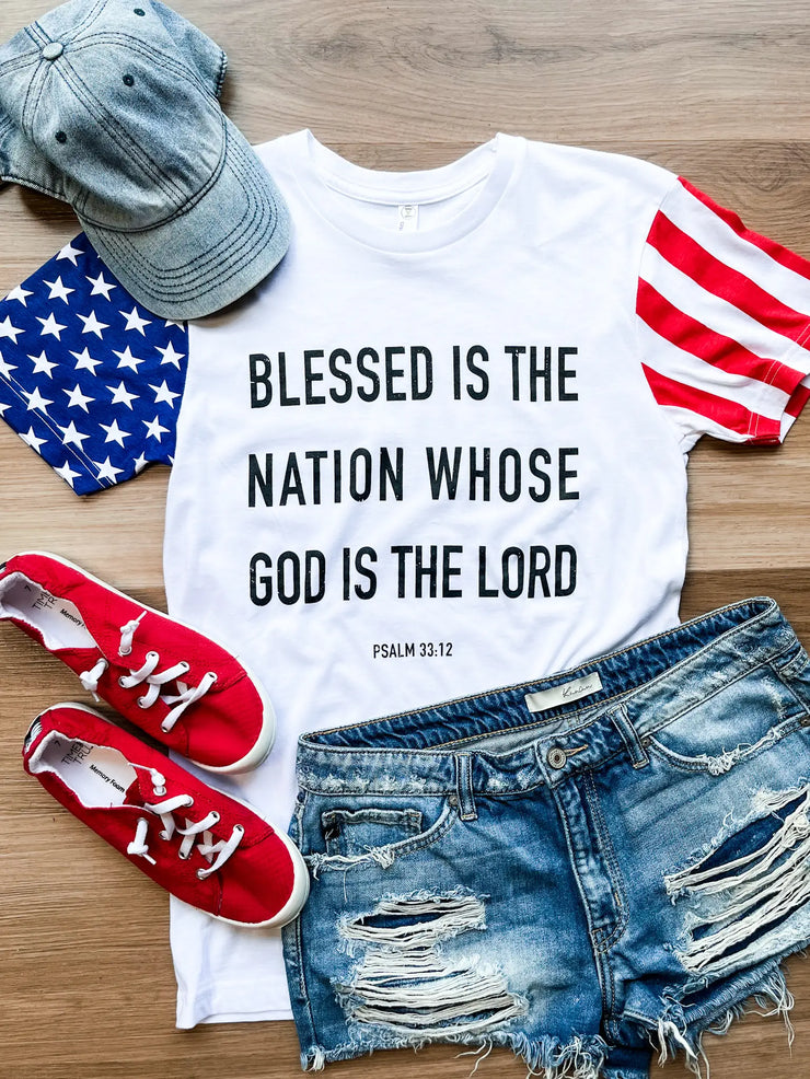 Blessed Is The Nation Tee