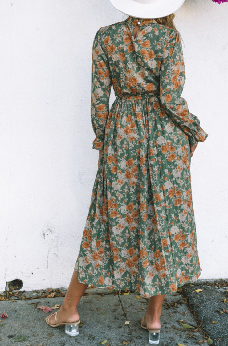 Vintage Floral Maxi Dress