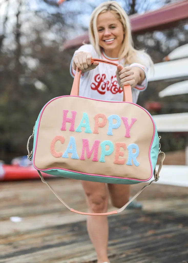 Happy Camper Vegan Leather Duffle Bag
