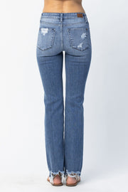 Straight Leg Distressed Judy Blues