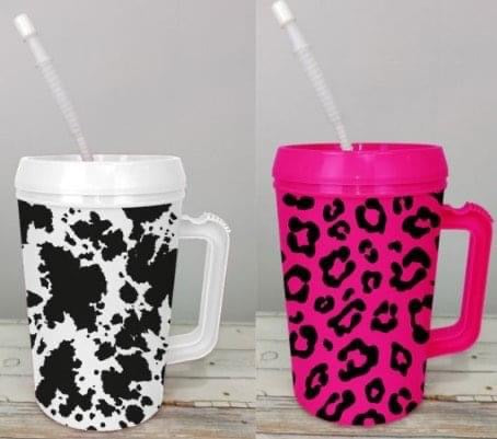Leopard N Cow Cups