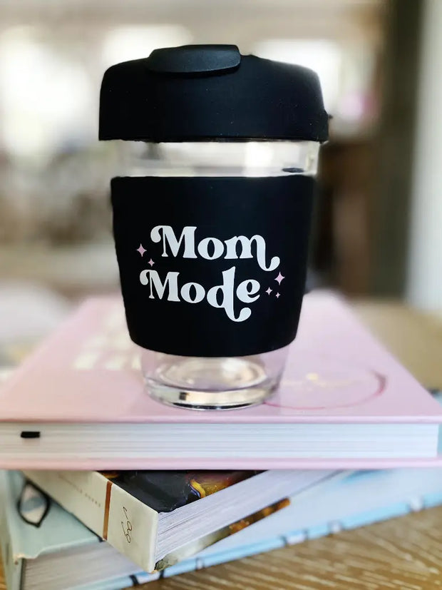 Mom Mode Glass Coffee Mug