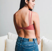 Marsala Cage Front Bralette