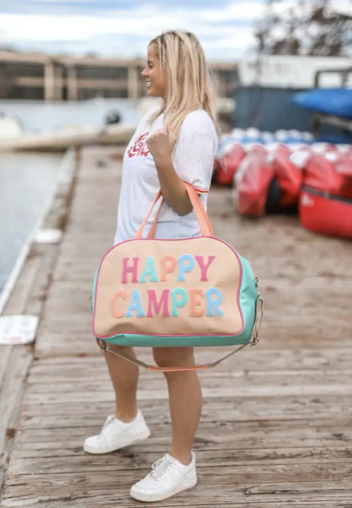 Happy Camper Vegan Leather Duffle Bag