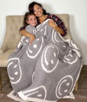 Plush Smiley N Lightning Bolt Blankets
